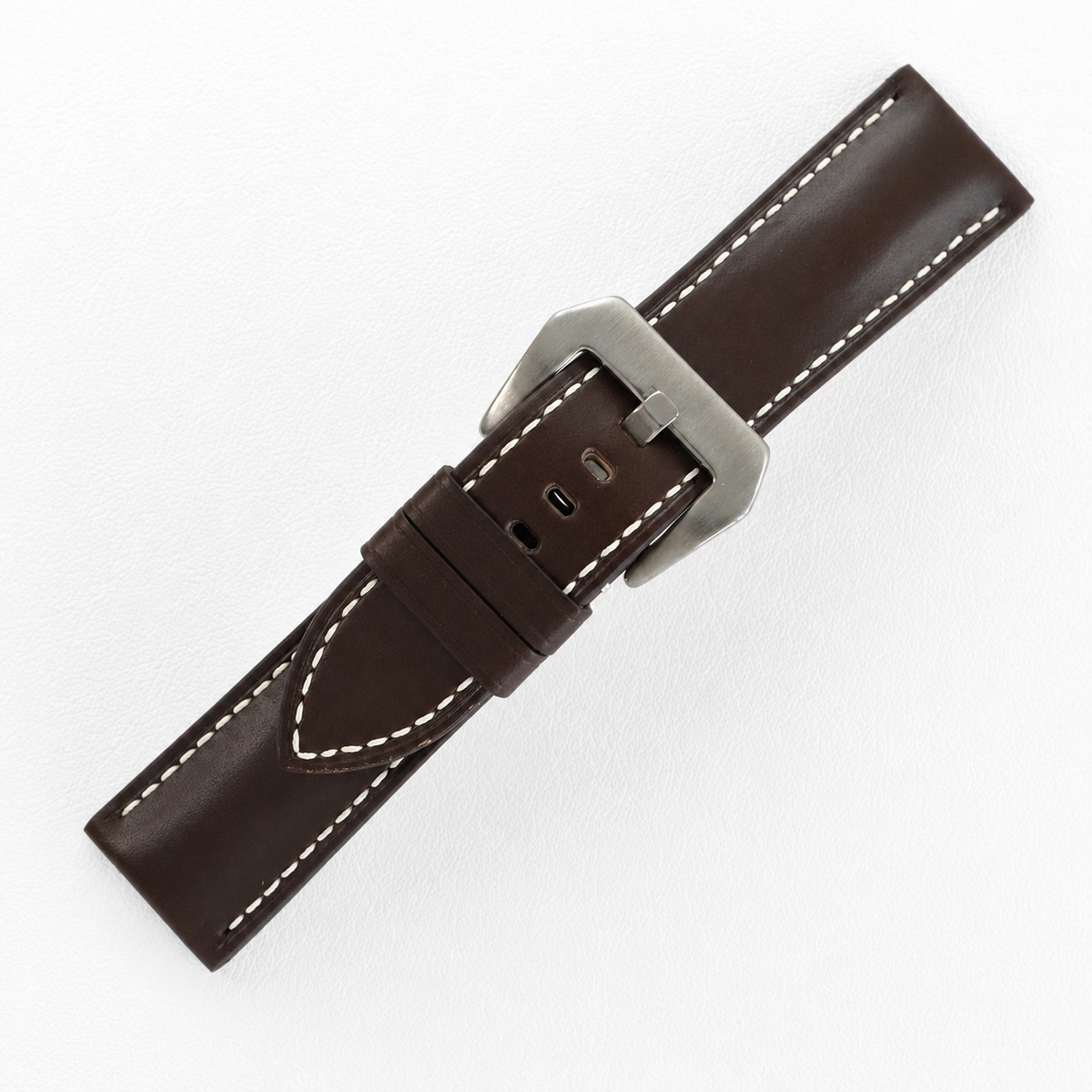 Chocolate Brown Buttero Leather Watch Strap