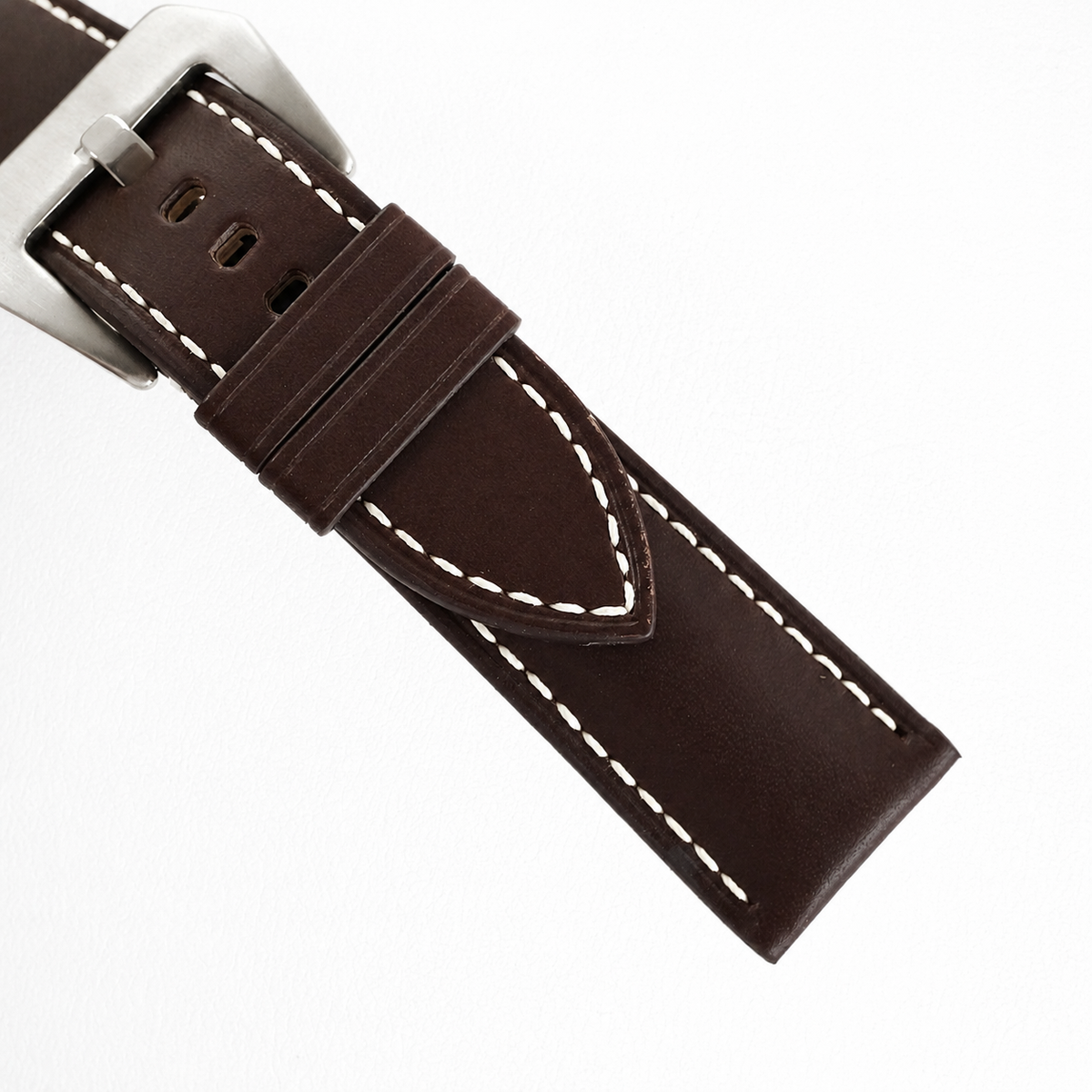 Chocolate Brown Buttero Leather Watch Strap