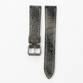 Dark Olive Nubuck Ostrich Leg Leather Watch Strap