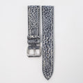 Distressed Blue Gray Italian Leather Watch Strap
