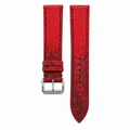 Red Lizard Leather Watch Strap