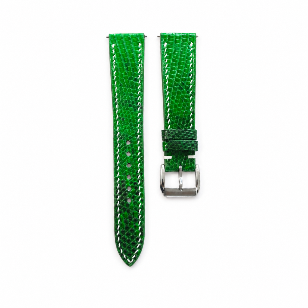 Emerald Green Lizard Leather Watch Strap