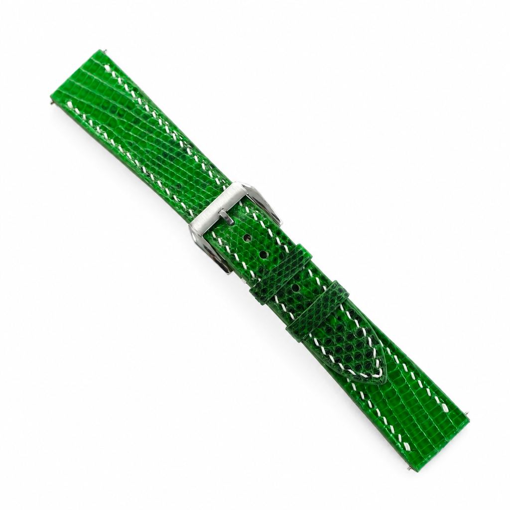 Emerald Green Lizard Leather Watch Strap