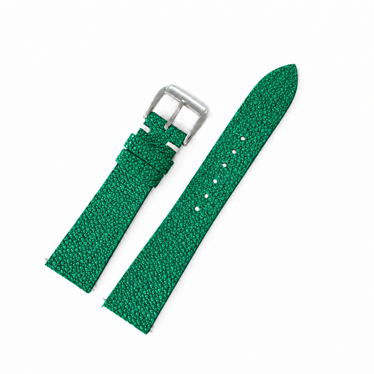 Emerald Green Stingray Leather Watch Strap