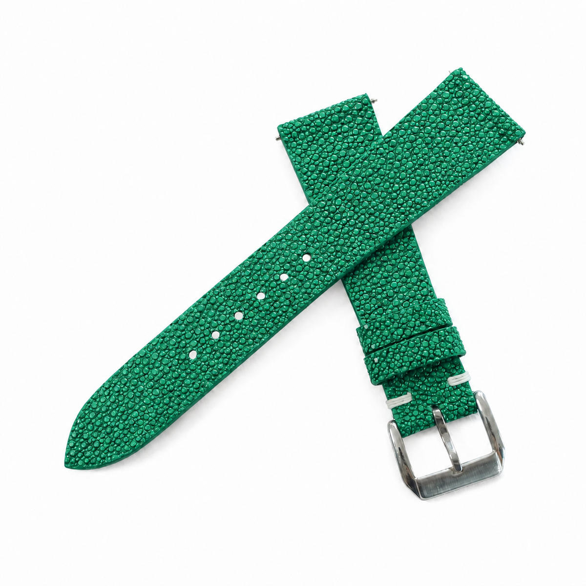 Emerald Green Stingray Leather Watch Strap