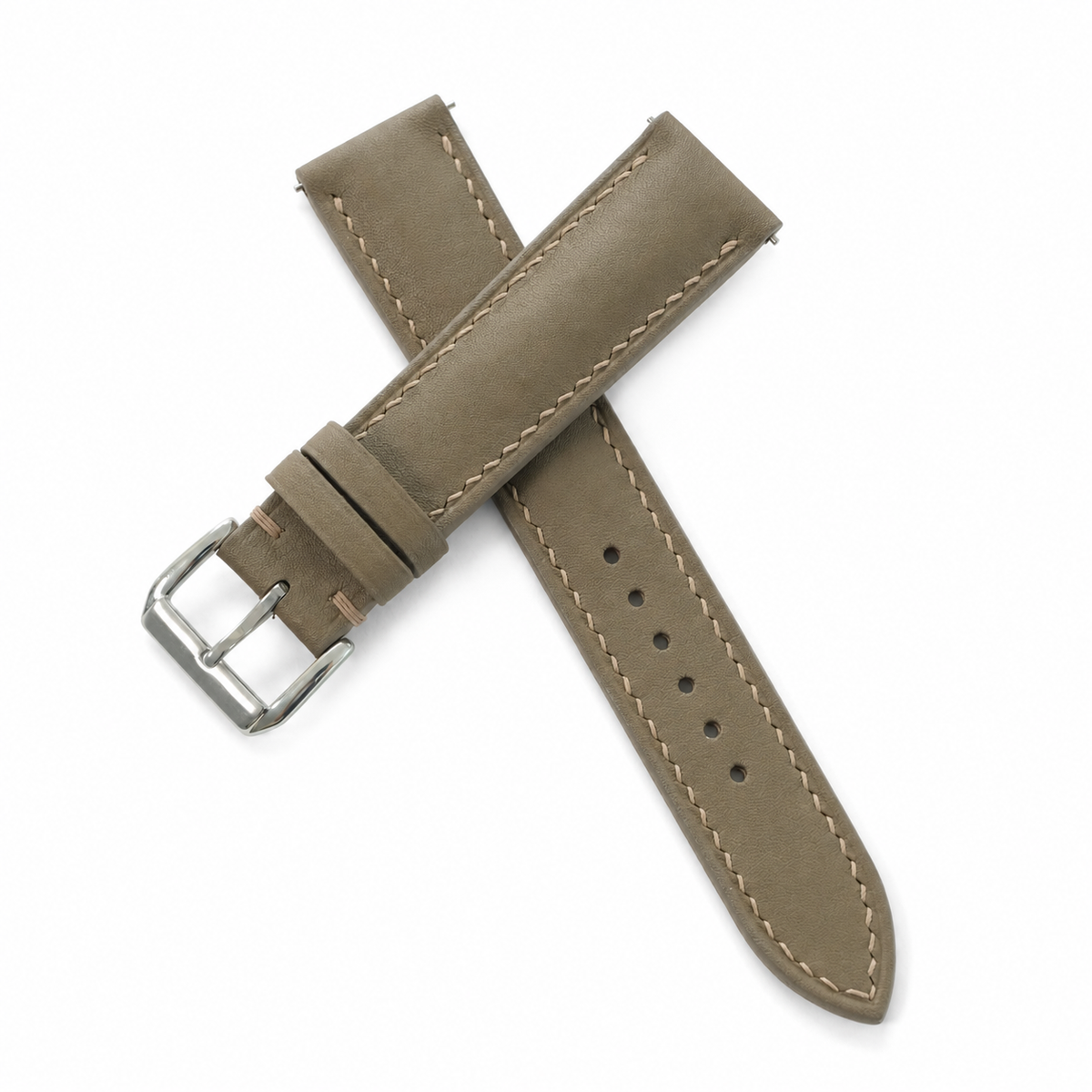 Etoupe Taupe Swift Leather Watch Strap