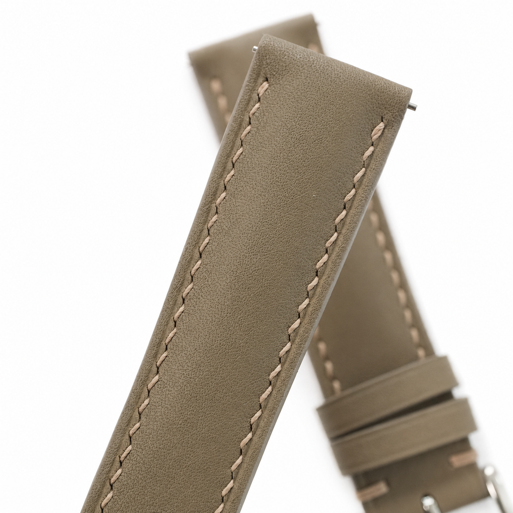 Etoupe Taupe Swift Leather Watch Strap