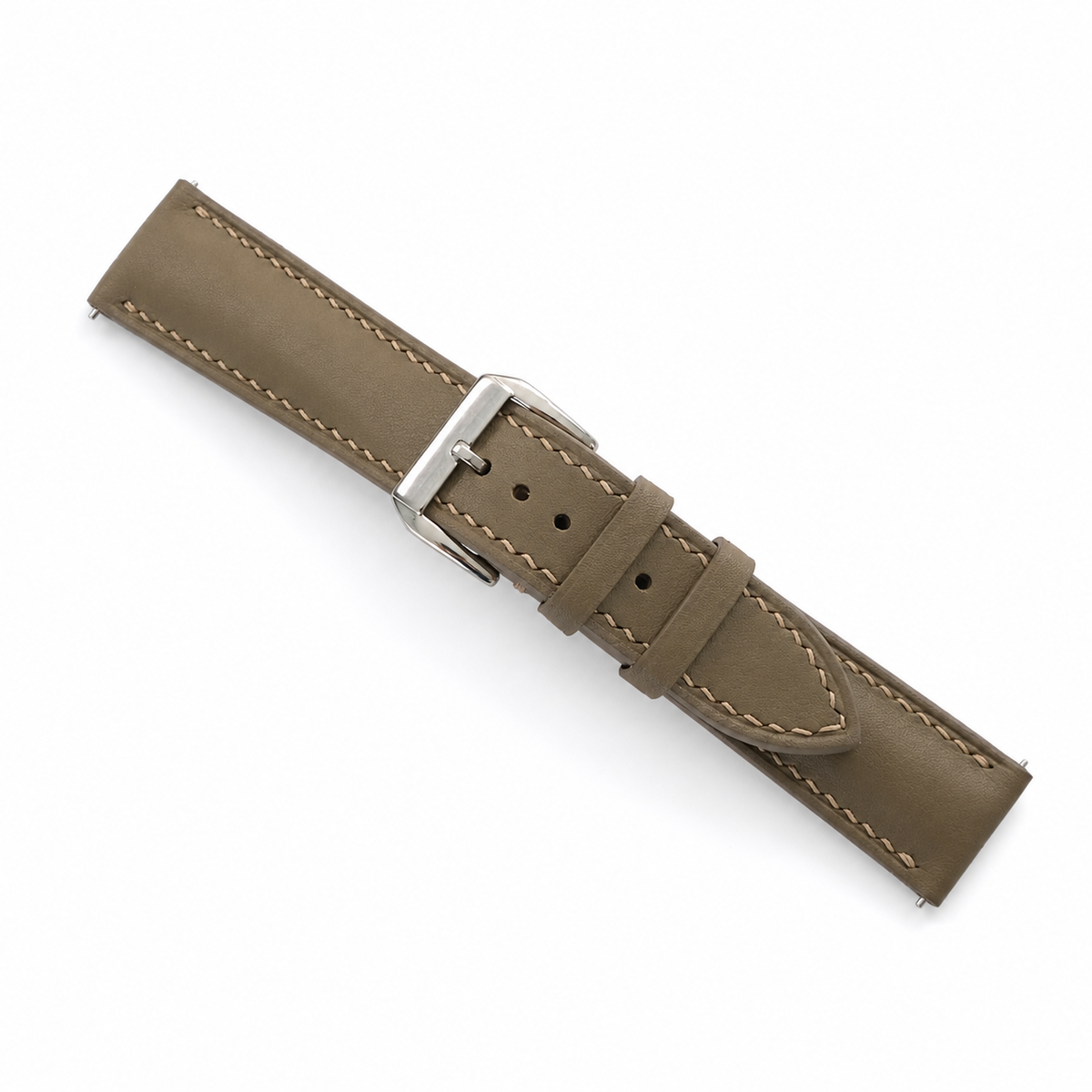 Etoupe Taupe Swift Leather Watch Strap