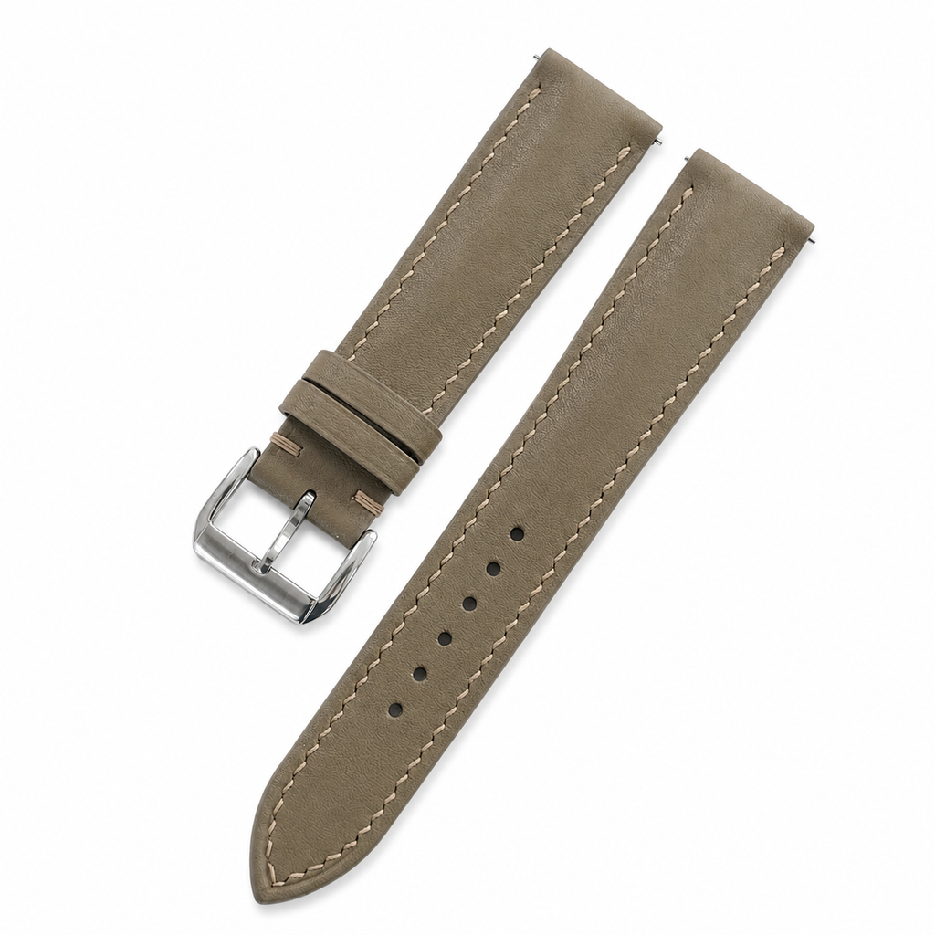 Etoupe Taupe Swift Leather Watch Strap
