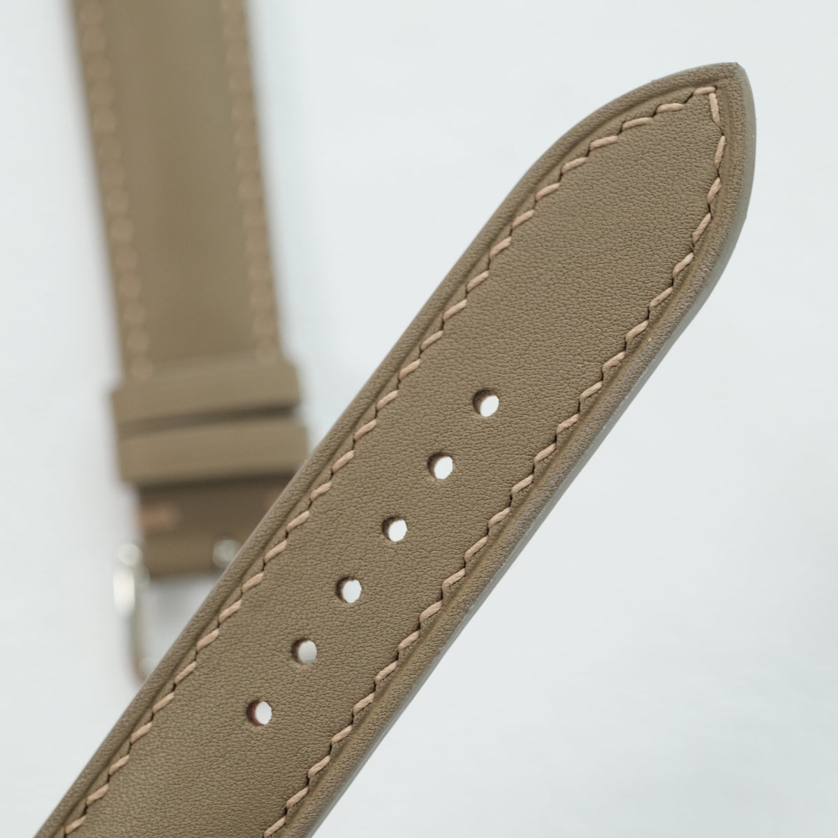 Etoupe Taupe Swift Leather Watch Strap