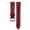 Burgundy Red Italian Leather Watch Strap
