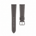 Flat Graphite Gray Epsom Leather Watch Strap
