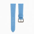 Flat Light Blue Epsom Leather Watch Strap