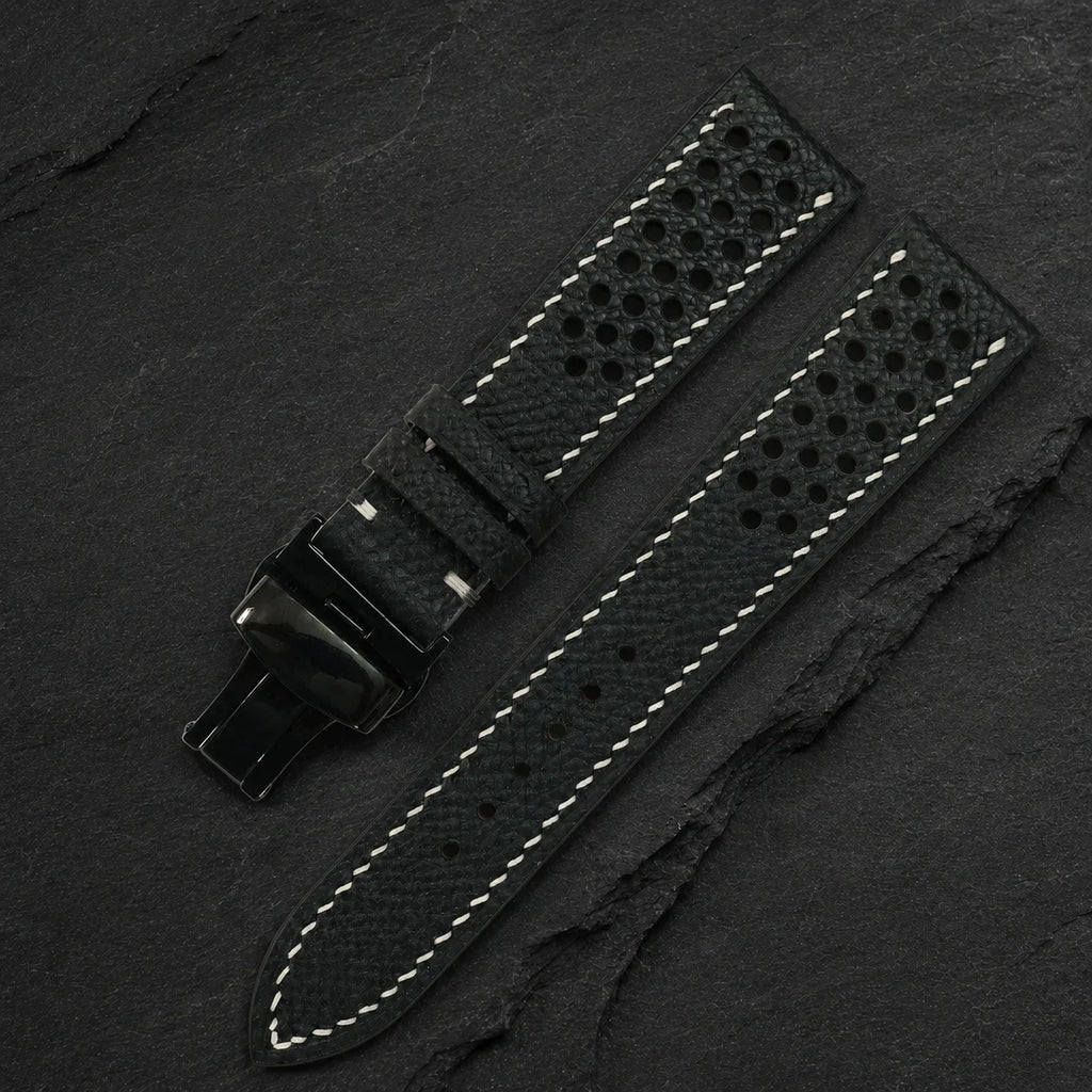 Flat Rally Small Epsom Leather Watch Strap
