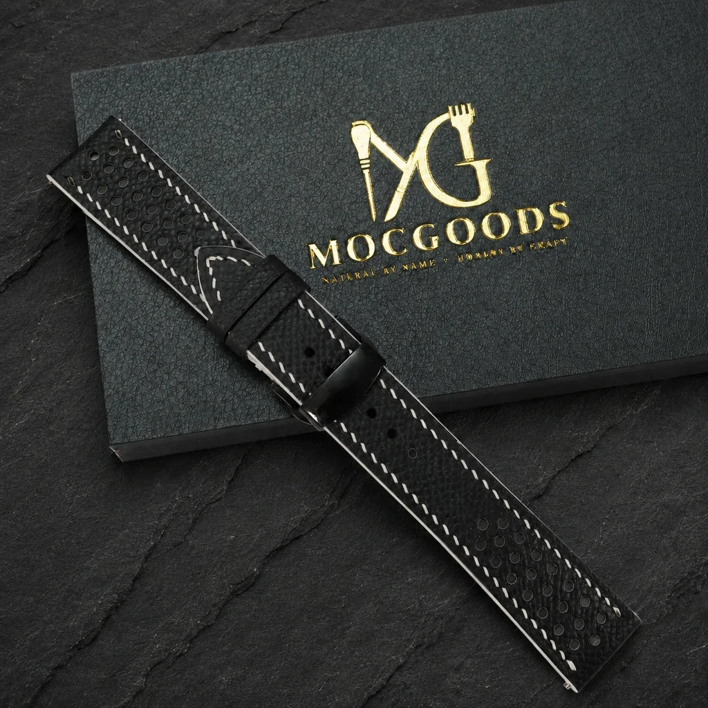 Flat Rally Small Epsom Leather Watch Strap