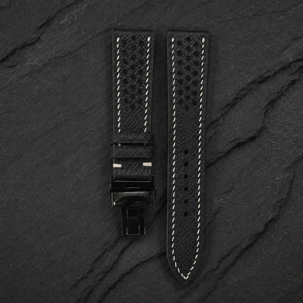 Flat Rally Small Epsom Leather Watch Strap