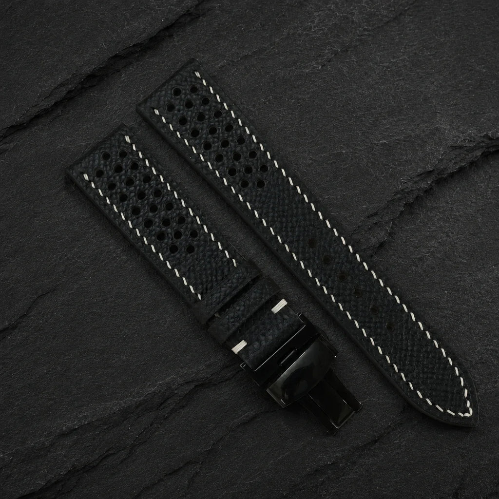 Flat Rally Small Epsom Leather Watch Strap