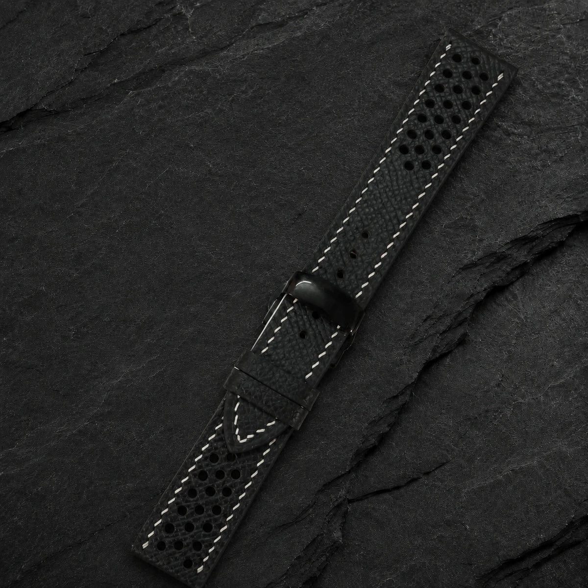 Flat Rally Small Epsom Leather Watch Strap