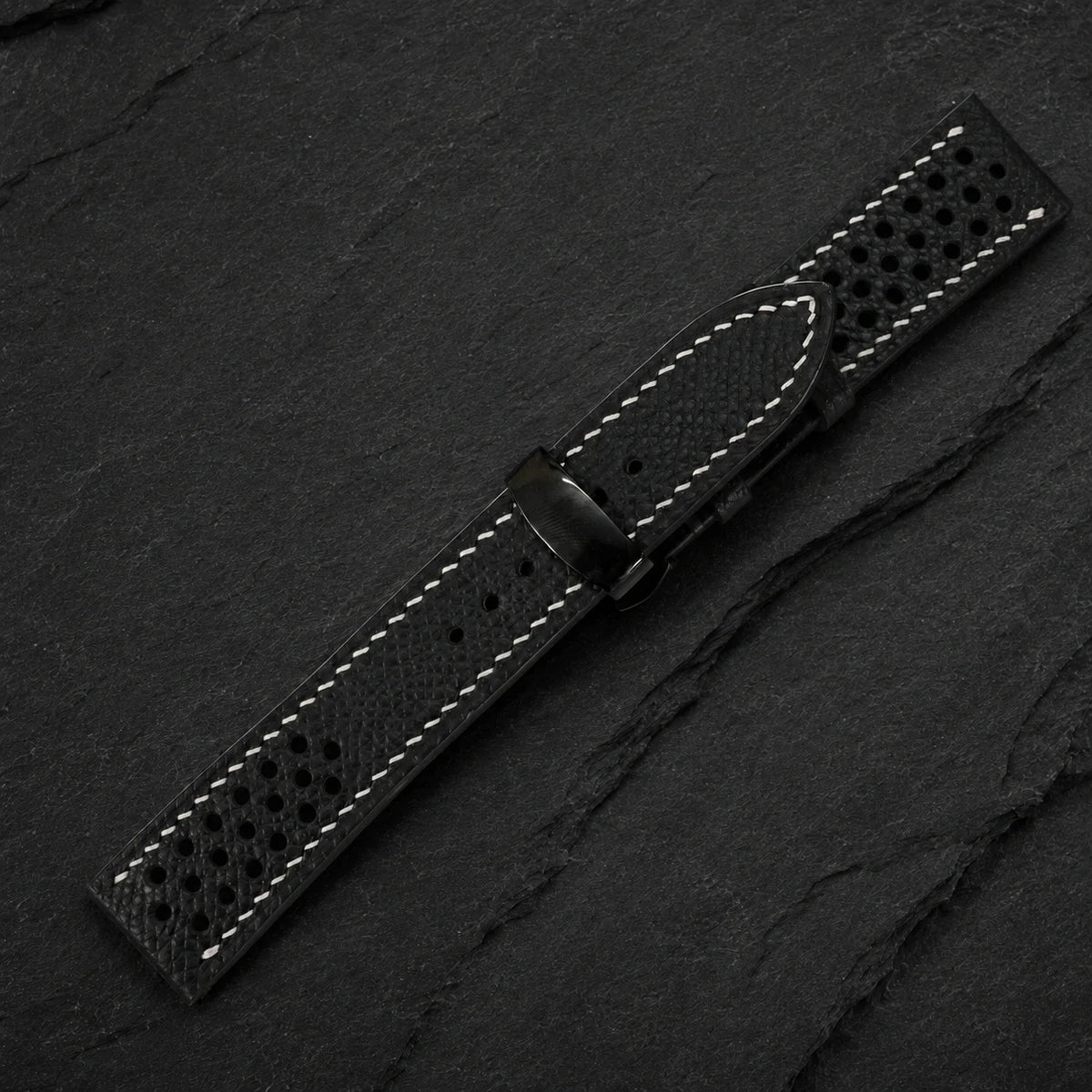 Flat Rally Small Epsom Leather Watch Strap