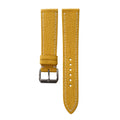 Golden Yellow Smooth Ostrich Leather Watch Strap