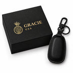 Leather Key Fob Cover Compatible with GMC Sierra, Yukon and AT4 – Handstitched Smart Key Case