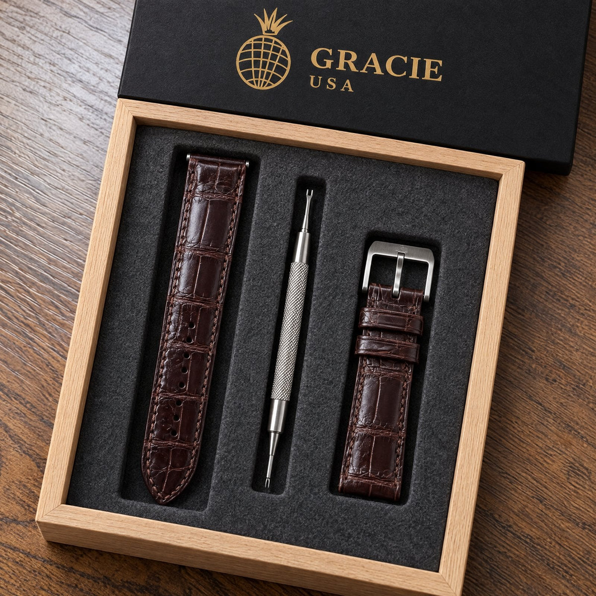 Olive Green Ostrich Leather Watch Strap – Handstitched