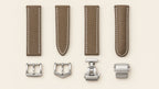 Customizable Black Alligator Leather Watch Strap