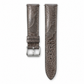Gray Ostrich Leg Leather Watch Strap