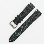 Gray Stingray Leather Watch Strap