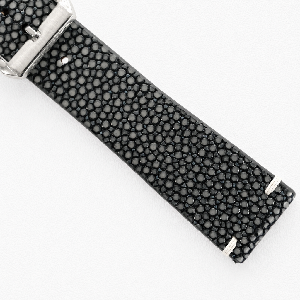 Gray Stingray Leather Watch Strap