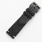 Gray Stingray Leather Watch Strap