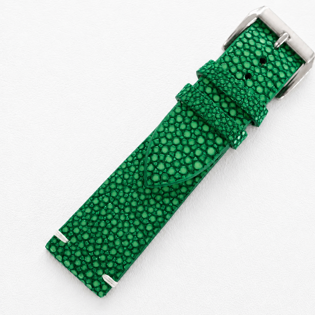 Green Stingray Leather Watch Strap