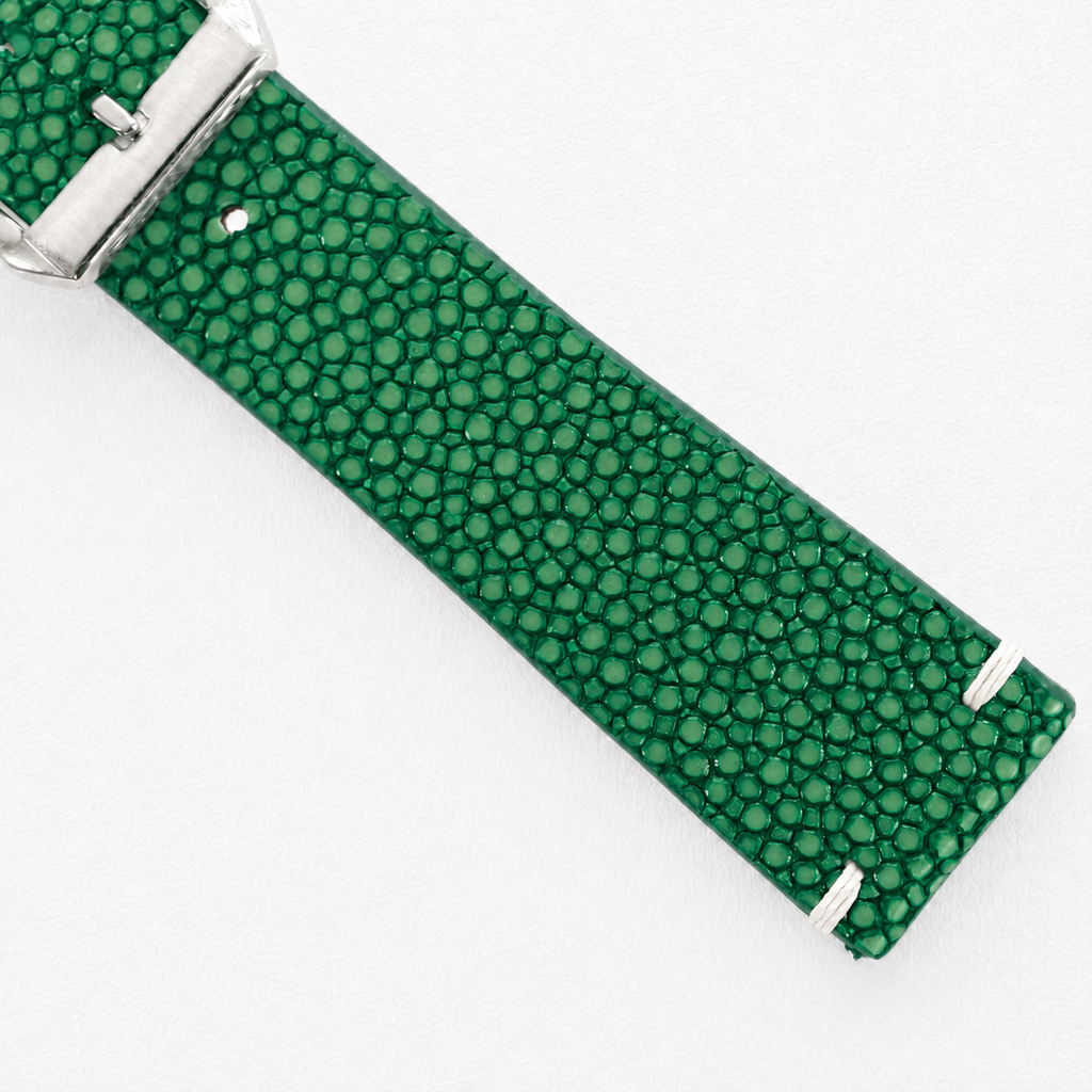 Green Stingray Leather Watch Strap