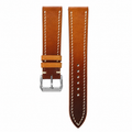 Hand-Patina Cognac Brown Veg-Tanned Leather Watch Strap