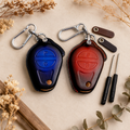 Custom Leather Key Fob Cover Compatible with Harley-Davidson Electra Glide