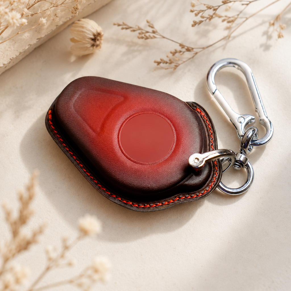 Custom Leather Key Fob Cover Compatible with Harley-Davidson Electra Glide