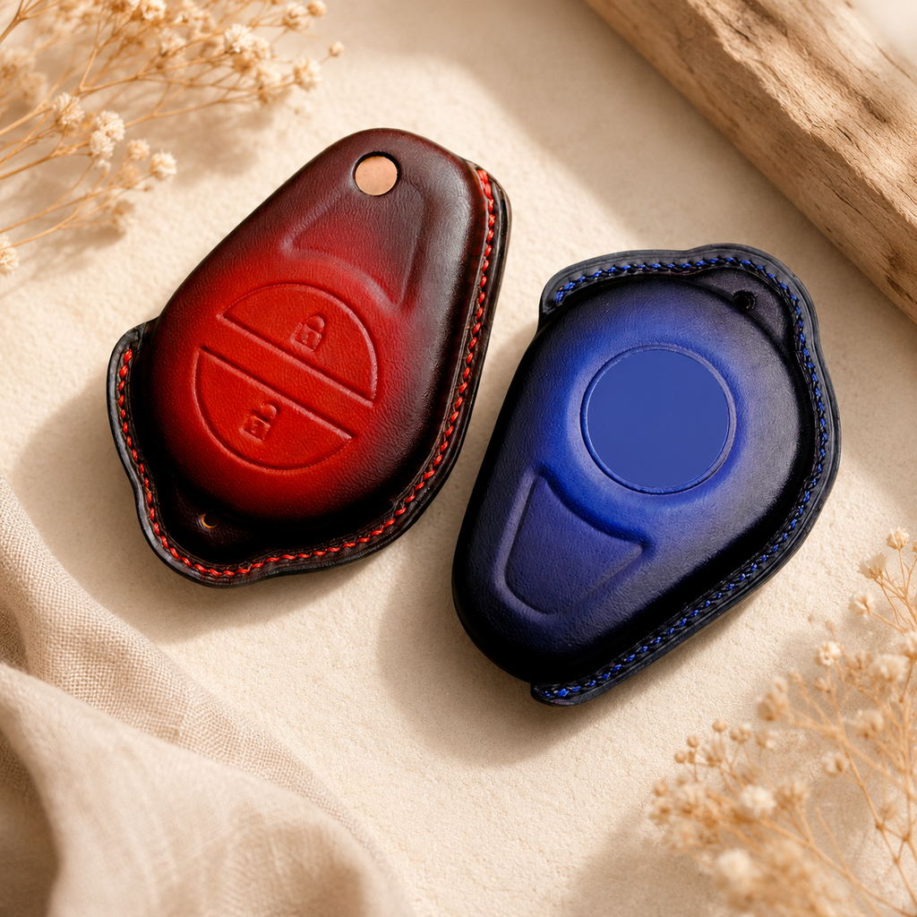 Custom Leather Key Fob Cover Compatible with Harley-Davidson Electra Glide