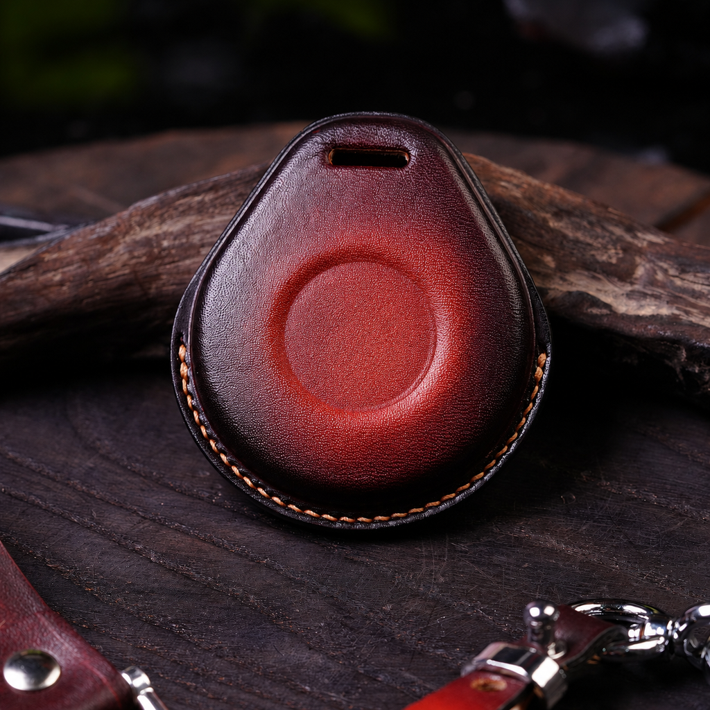 Custom Leather Key Fob Cover Compatible with Harley-Davidson Road Glide