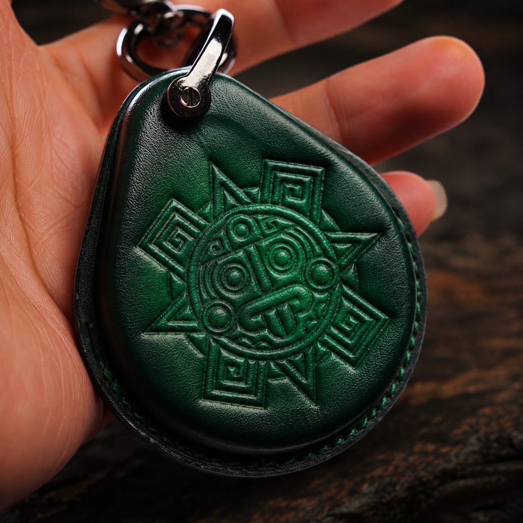 Custom Leather Key Fob Cover Compatible with Harley-Davidson Sportster S