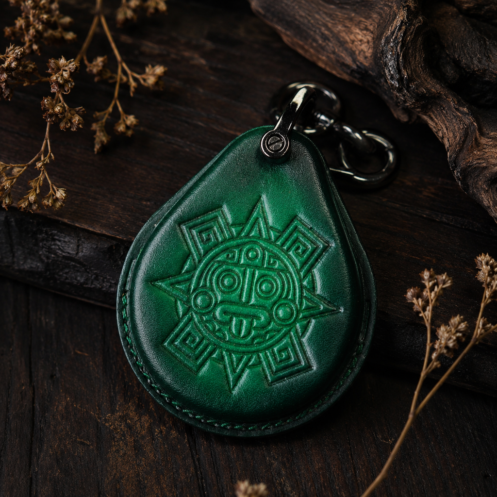 Custom Leather Key Fob Cover Compatible with Harley-Davidson Sportster S