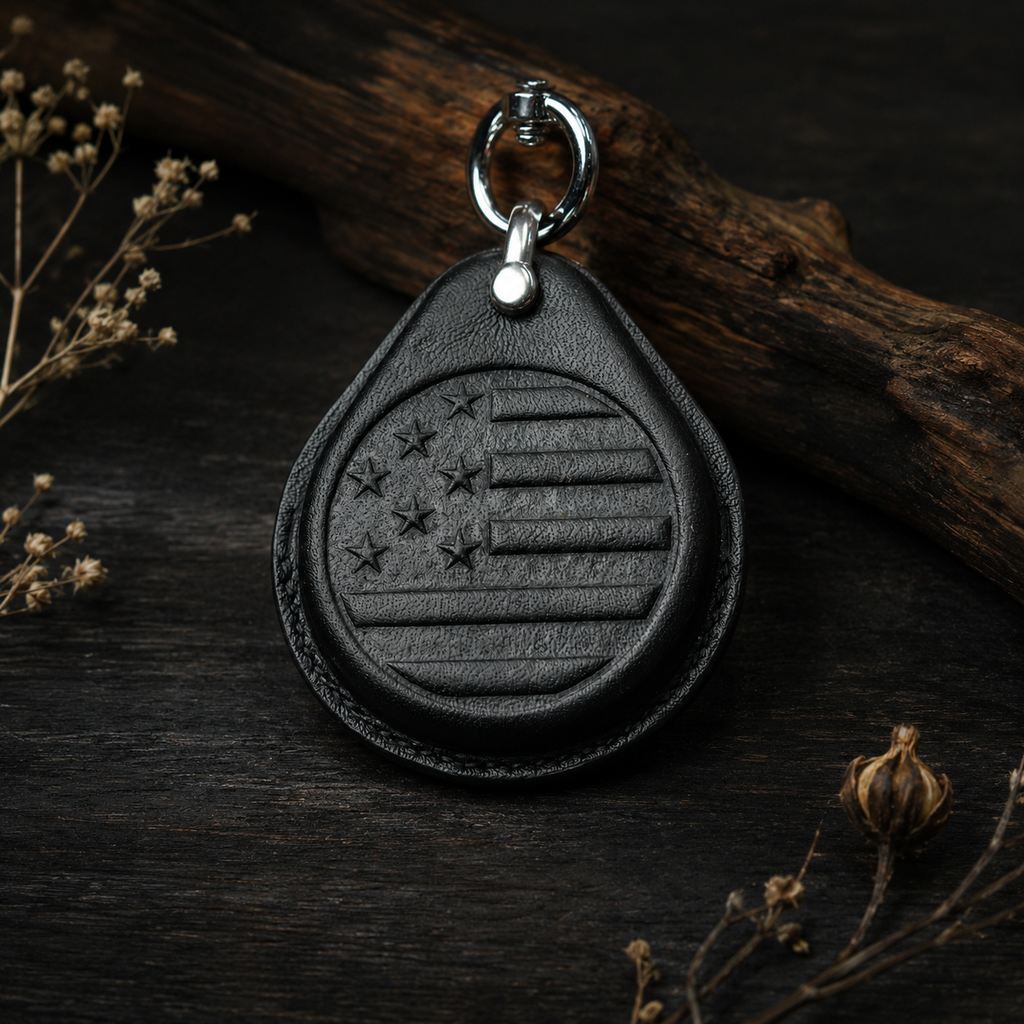 Custom Leather Key Fob Cover Compatible with Harley-Davidson Street Glide