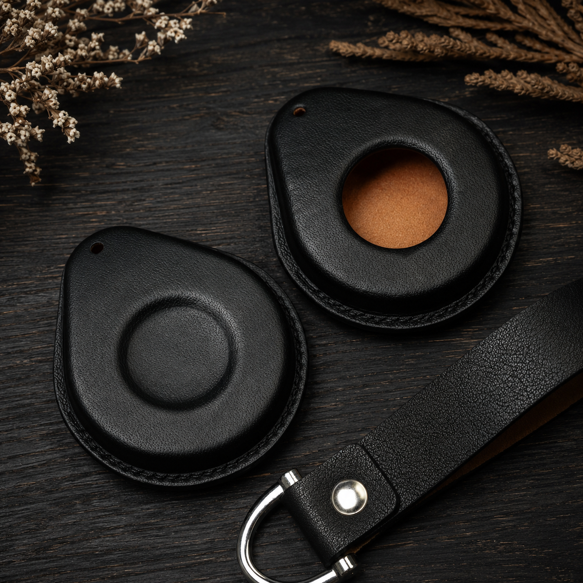 Custom Leather Key Fob Cover Compatible with Harley-Davidson Street Glide