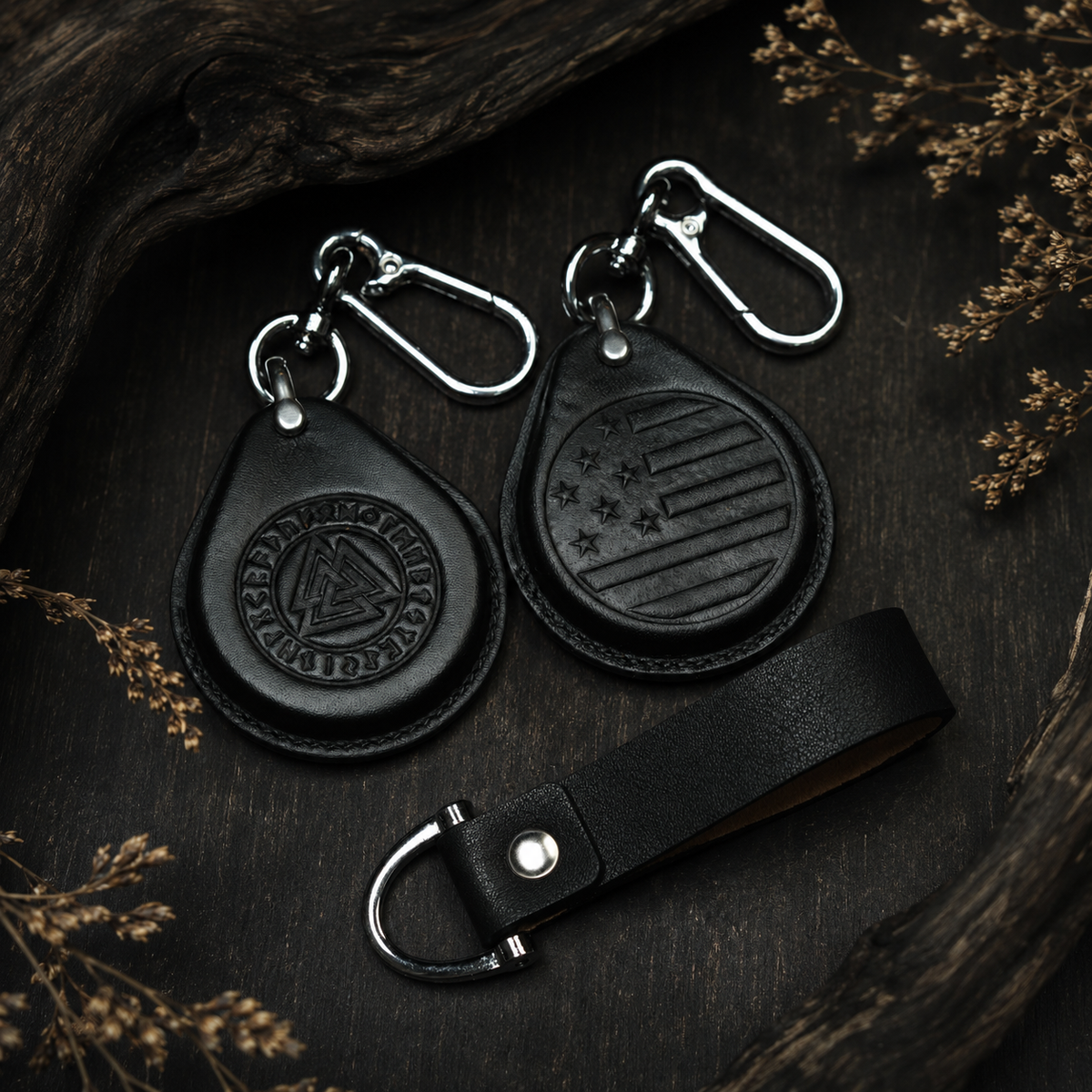 Custom Leather Key Fob Cover Compatible with Harley-Davidson Street Glide