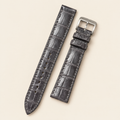 Patina Gray Alligator Leather Watch Strap – Handstitched