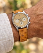 Caramel Smooth Ostrich Leather Watch Strap – Handstitched