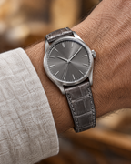 Gray Alligator Leather Watch Strap – Handstitched