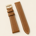 Gold Caramel Togo Leather Watch Strap – Handstitched