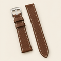Chestnut Brown Epsom Leather Watch Strap – Handstitched