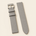 Light Gray Sailcloth Canvas Watch Strap – Handstitched