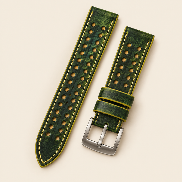 Green Rally Racing Hand-Dyed Patina